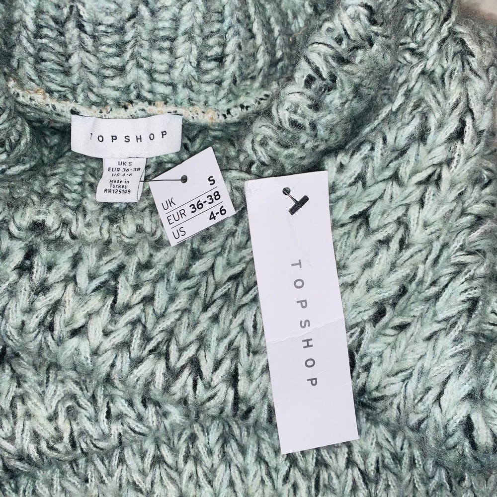 NWT Topshop | Chunky Funnel Neck Sweater - Picture 8 of 9